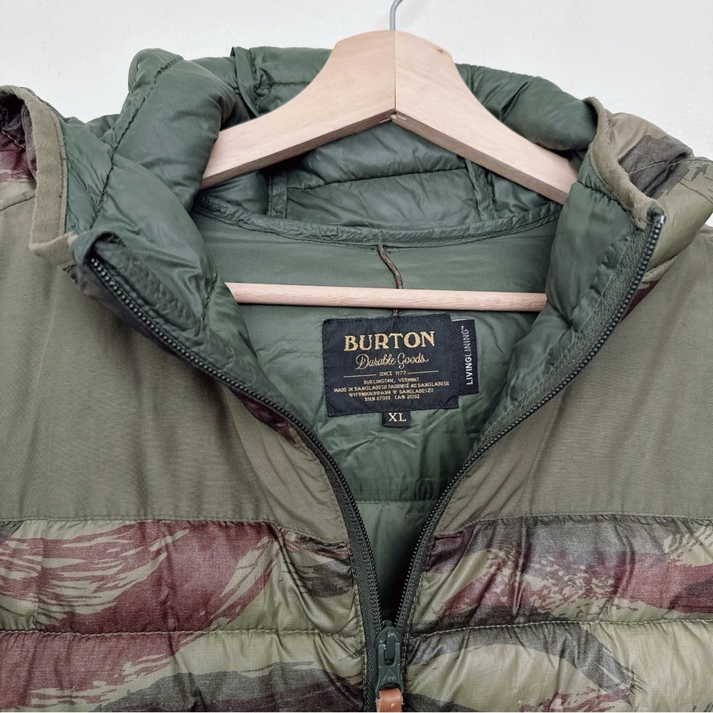 Burton Mens Xlarge Insulated Camo Outdoor Puffer Jacket - Picture 8 of 16